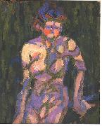 Ernst Ludwig Kirchner Female nude with shadow of a twig Sweden oil painting artist